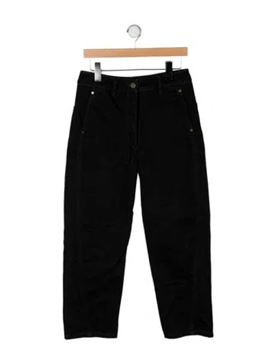 Pre-owned Lemaire High-rise Straight Leg Jeans In Black
