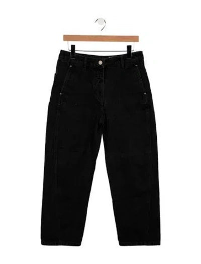 Pre-owned Lemaire High-rise Straight Leg Jeans In Black