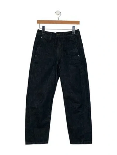 Pre-owned Lemaire High-rise Straight Leg Jeans In Blue