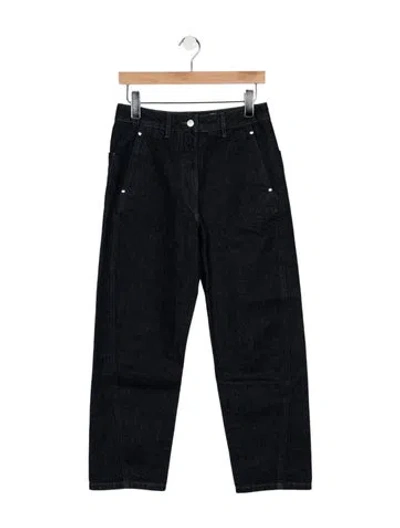 Pre-owned Lemaire High-rise Straight Leg Jeans In Blue