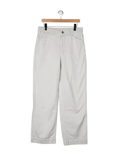 Pre-owned Lemaire High-rise Straight Leg Jeans In Gray