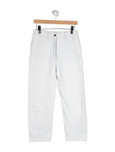 Pre-owned Lemaire High-rise Straight Leg Jeans In Green