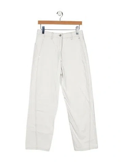 Pre-owned Lemaire High-rise Straight Leg Jeans In Neutral