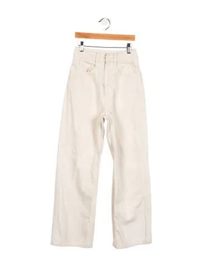 Pre-owned Lemaire High-rise Straight Leg Jeans In Neutral