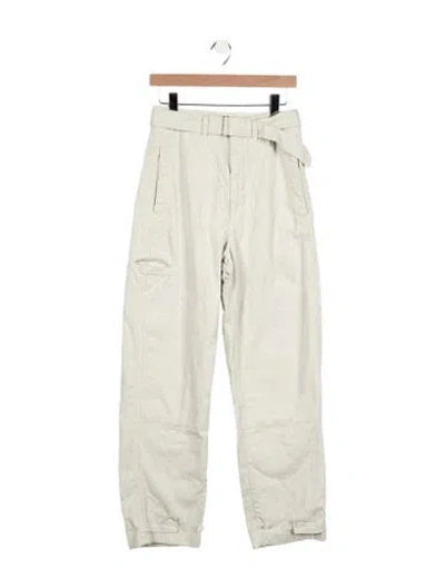 Pre-owned Lemaire High-rise Straight Leg Jeans In Neutral