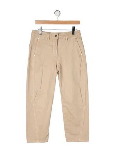 Pre-owned Lemaire High-rise Straight Leg Jeans In Neutral