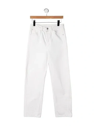 Pre-owned Lemaire High-rise Straight Leg Jeans In Neutrals