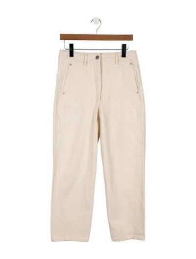 Pre-owned Lemaire High-rise Straight Leg Jeans In Neutrals
