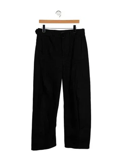 Pre-owned Lemaire High-rise Wide Leg Jeans In Black