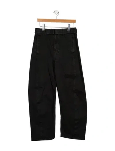 Pre-owned Lemaire High-rise Wide Leg Jeans In Black