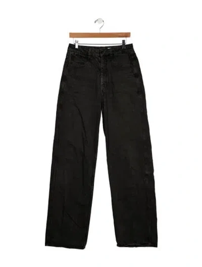 Pre-owned Lemaire High-rise Wide Leg Jeans In Black