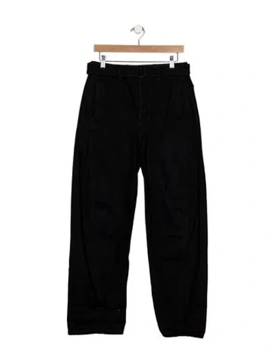 Pre-owned Lemaire High-rise Wide Leg Jeans In Black