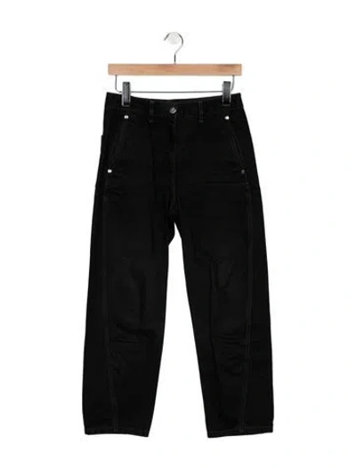 Pre-owned Lemaire High-rise Wide Leg Jeans In Black