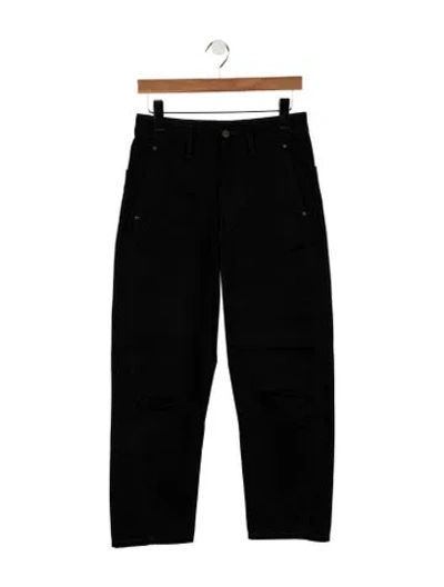 Pre-owned Lemaire High-rise Wide Leg Jeans In Black