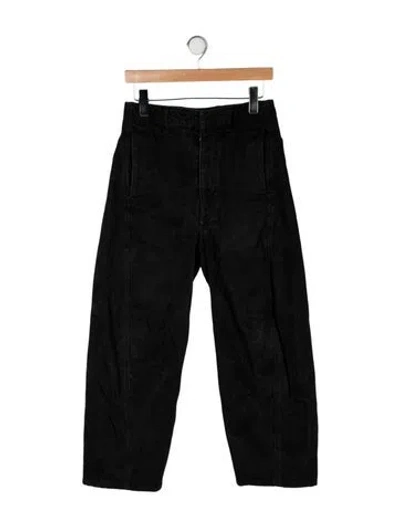 Pre-owned Lemaire High-rise Wide Leg Jeans In Black