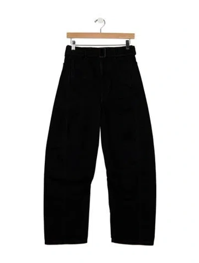 Pre-owned Lemaire High-rise Wide Leg Jeans In Black