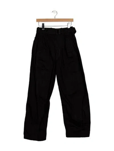 Pre-owned Lemaire High-rise Wide Leg Jeans In Black
