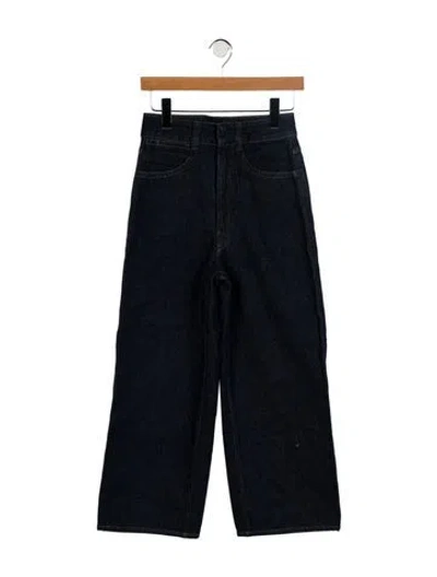 Pre-owned Lemaire High-rise Wide Leg Jeans In Blue