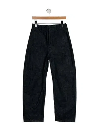 Pre-owned Lemaire High-rise Wide Leg Jeans In Blue