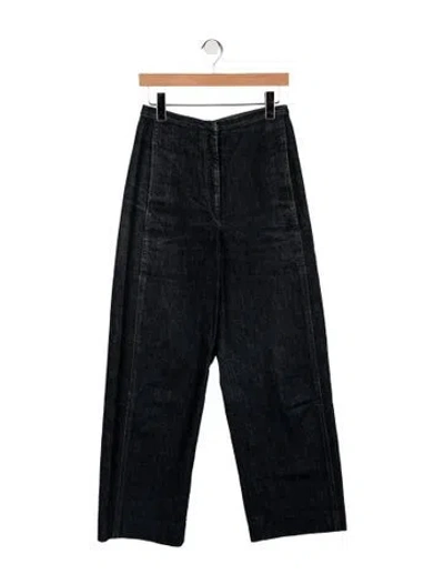 Pre-owned Lemaire High-rise Wide Leg Jeans In Blue