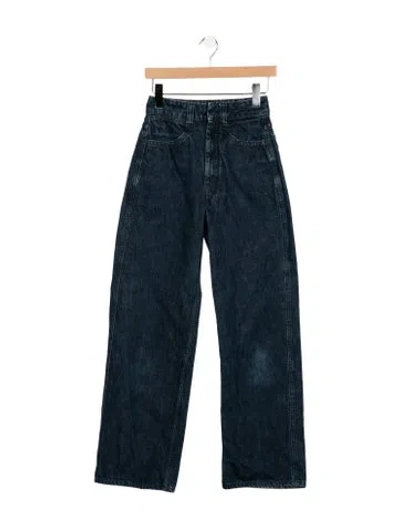 Pre-owned Lemaire High-rise Wide Leg Jeans In Blue