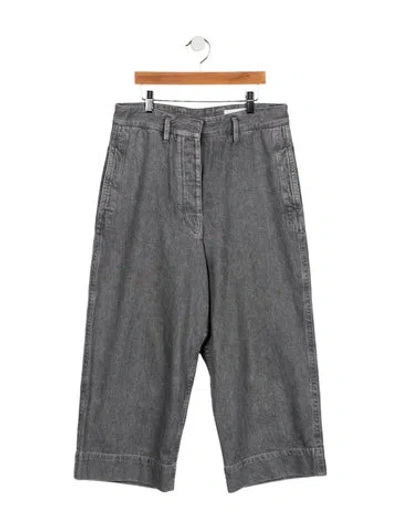 Pre-owned Lemaire High-rise Wide Leg Jeans In Gray