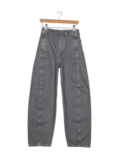 Pre-owned Lemaire High-rise Wide Leg Jeans In Gray