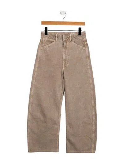 Pre-owned Lemaire High-rise Wide Leg Jeans In Gray