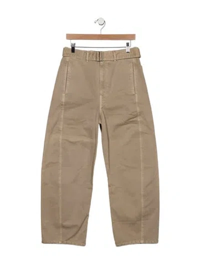 Pre-owned Lemaire High-rise Wide Leg Jeans In Gray
