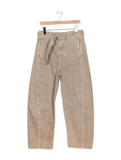 Pre-owned Lemaire High-rise Wide Leg Jeans In Grey