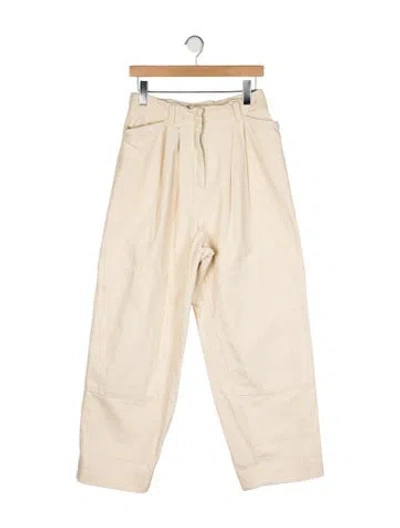 Pre-owned Lemaire High-rise Wide Leg Jeans In Neutral