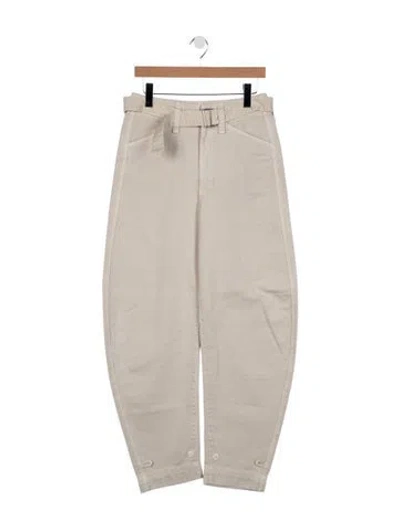 Pre-owned Lemaire High-rise Wide Leg Jeans In Neutral