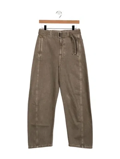 Pre-owned Lemaire High-rise Wide Leg Jeans In Neutral