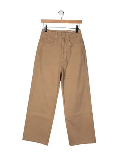 Pre-owned Lemaire High-rise Wide Leg Jeans In Neutrals