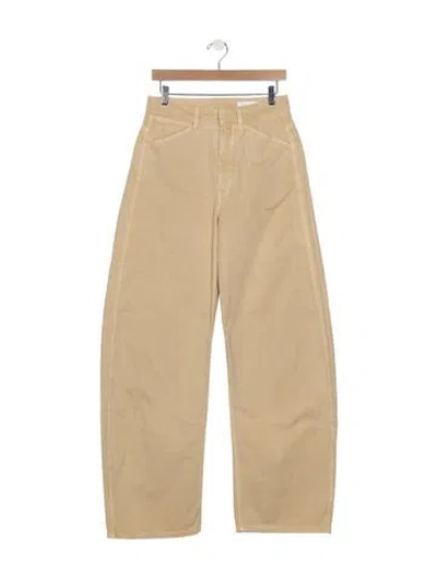 Pre-owned Lemaire High-rise Wide Leg Jeans W/ Tags In Neutral