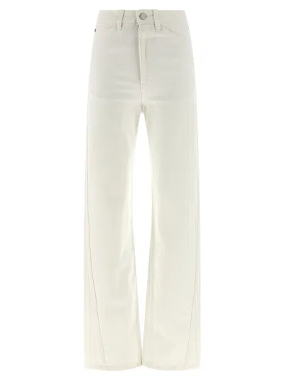 Lemaire High-waisted Cotton Denim Jeans In Multi