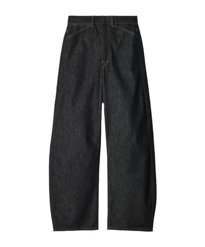 Lemaire High-waisted Jeans In Black