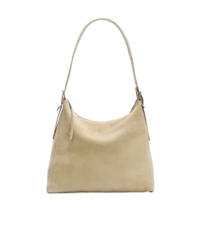Lemaire Hobo Shoulder Bag In Biscuits