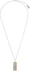 Lemaire Rhodium-plated Silver Harmonica Necklace