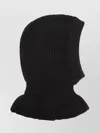 Lemaire Hood Hat Balaclava Design Knitted Ribbed