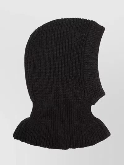 Lemaire Hood Hat Balaclava Design Knitted Ribbed