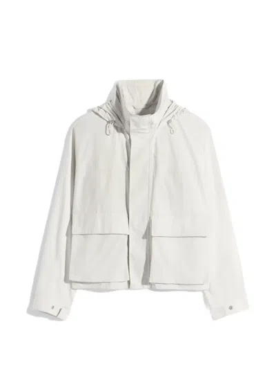 Lemaire Hooded Jacket In White