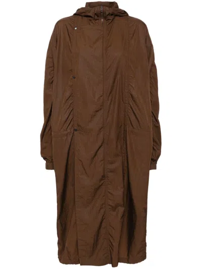 Lemaire Hooded Parka In Br402 Brunette