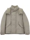 Lemaire Hooded Puffer Jacket In Neutrals