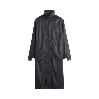 Pre-owned Lemaire Hooded Raincoat 'ash Black' | Men's Size M