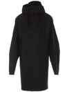 Lemaire Raincoat Jacket With High Neck And Hood In Black