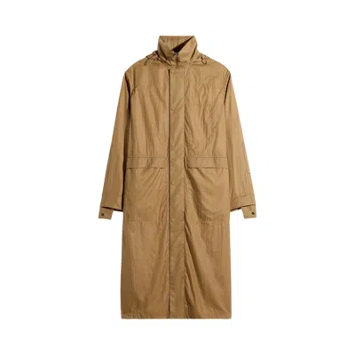 Pre-owned Lemaire Hooded Raincoat 'cardamom' | Brown | Women's Size M