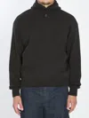 Lemaire Knitted Hooded Sweater With Ribbed Detailing