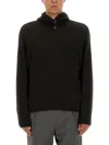 Lemaire Hooded Sweater In Black