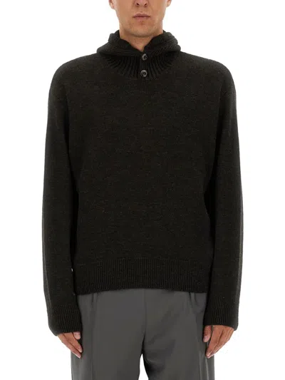 Lemaire Hooded Sweater In Black